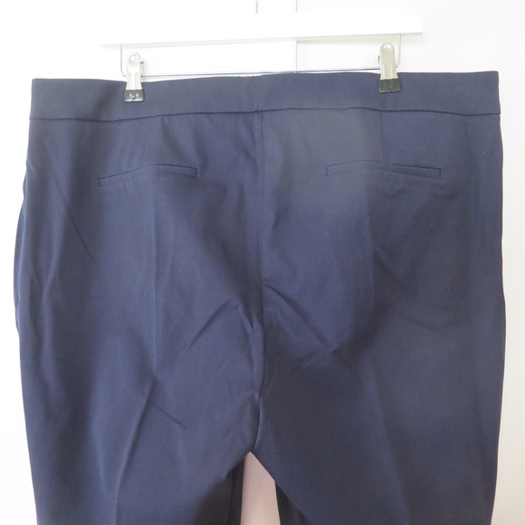 NWT J.Crew Hayden Navy Cropped Trousers, Size 18 - Picture 9 of 13